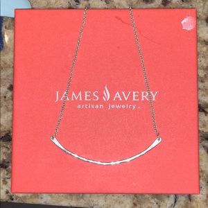 James Avery Hammered Charm Holder Necklace